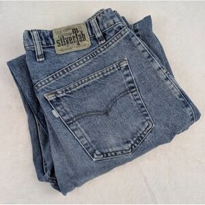 Vtg Levi's Silvertab Baggy Jeans Mens 36/34 Med Wash 1992 Wide Leg Skater‎